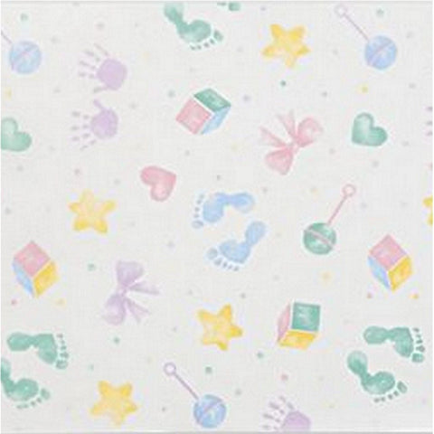 Baby Print Tissue Paper - 20in. x 30in. Sheets - Available in Different Quantities (43B143)