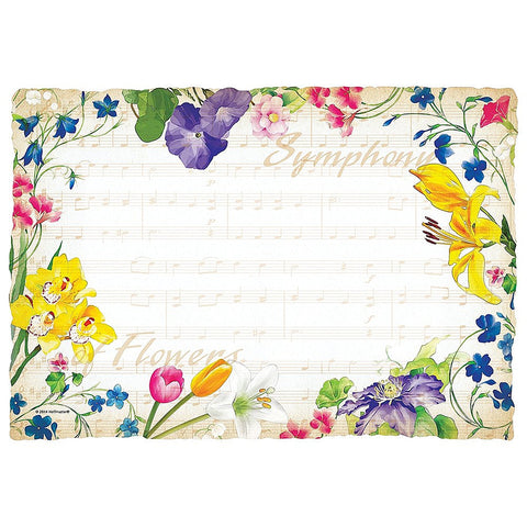 Symphony Flowers paper Placemats - 9 1/4" x 14" (311114)