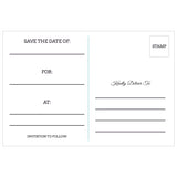 Something Blue Save The Date Postcards - 4in. X 6in. - Sophie's Favors and Gifts