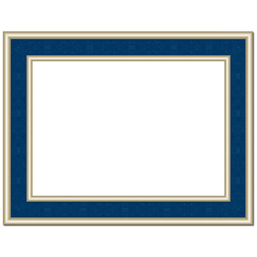 Navy Blue Frame Foil Certificates - Pack of 30 - Sophie's Favors and Gifts