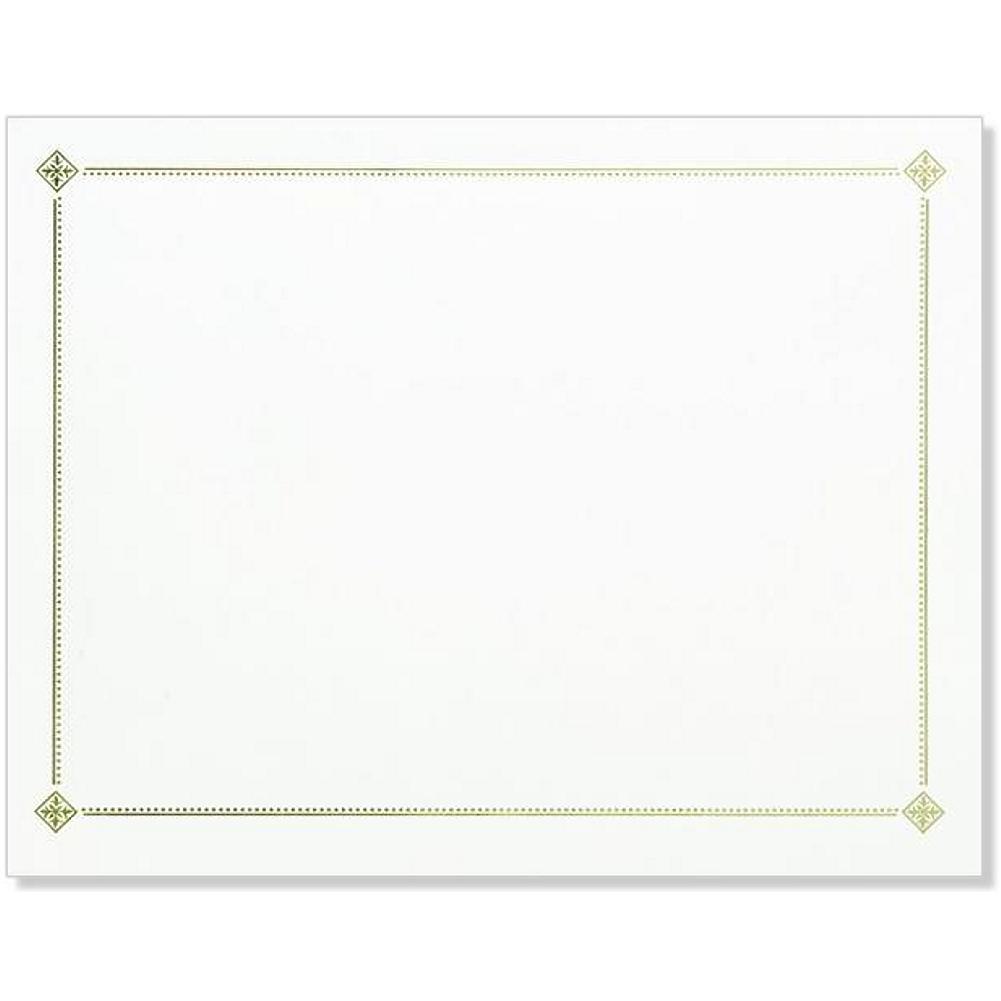 Corner Tiles Gold Foil Certificates - Pack of 12 - Sophie's Favors and Gifts