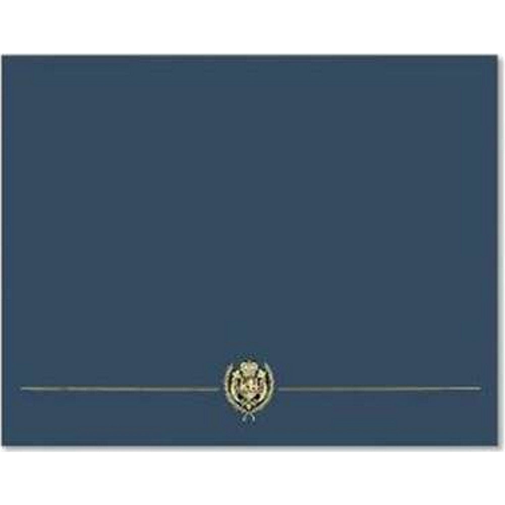 Classic Crest Navy Blue Certificate Covers - Pack of 5 - Sophie's Favors and Gifts
