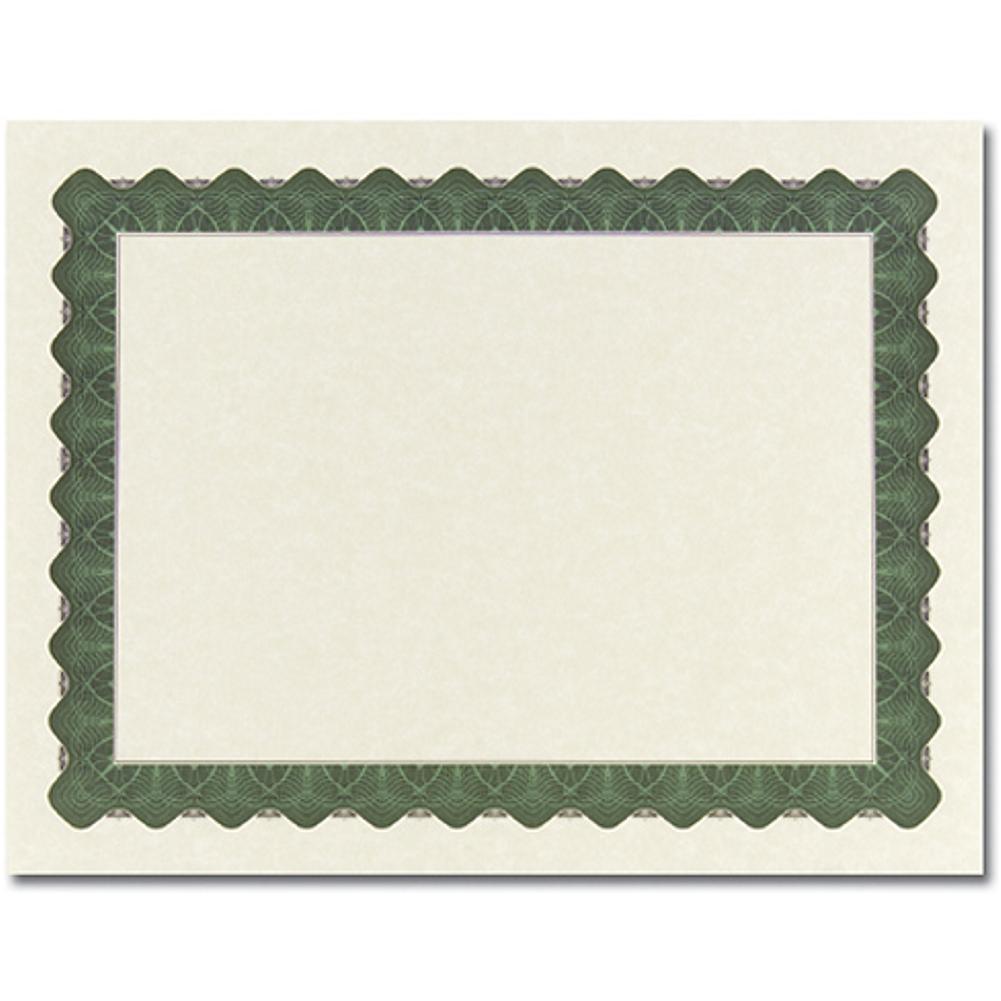 Metallic Green Parchment Certificates - Sophie's Favors and Gifts