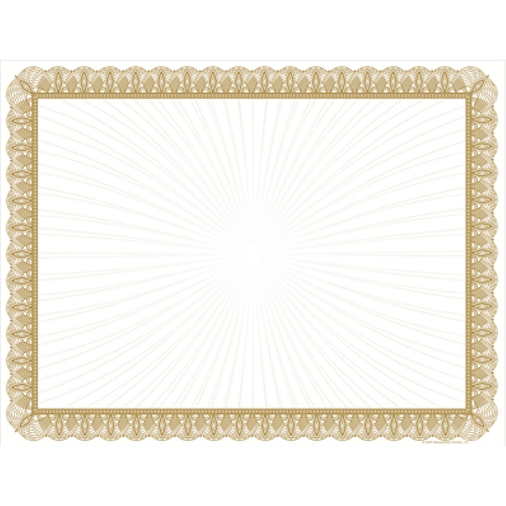 Gold Value Certificates - Pack of 100 - Sophie's Favors and Gifts