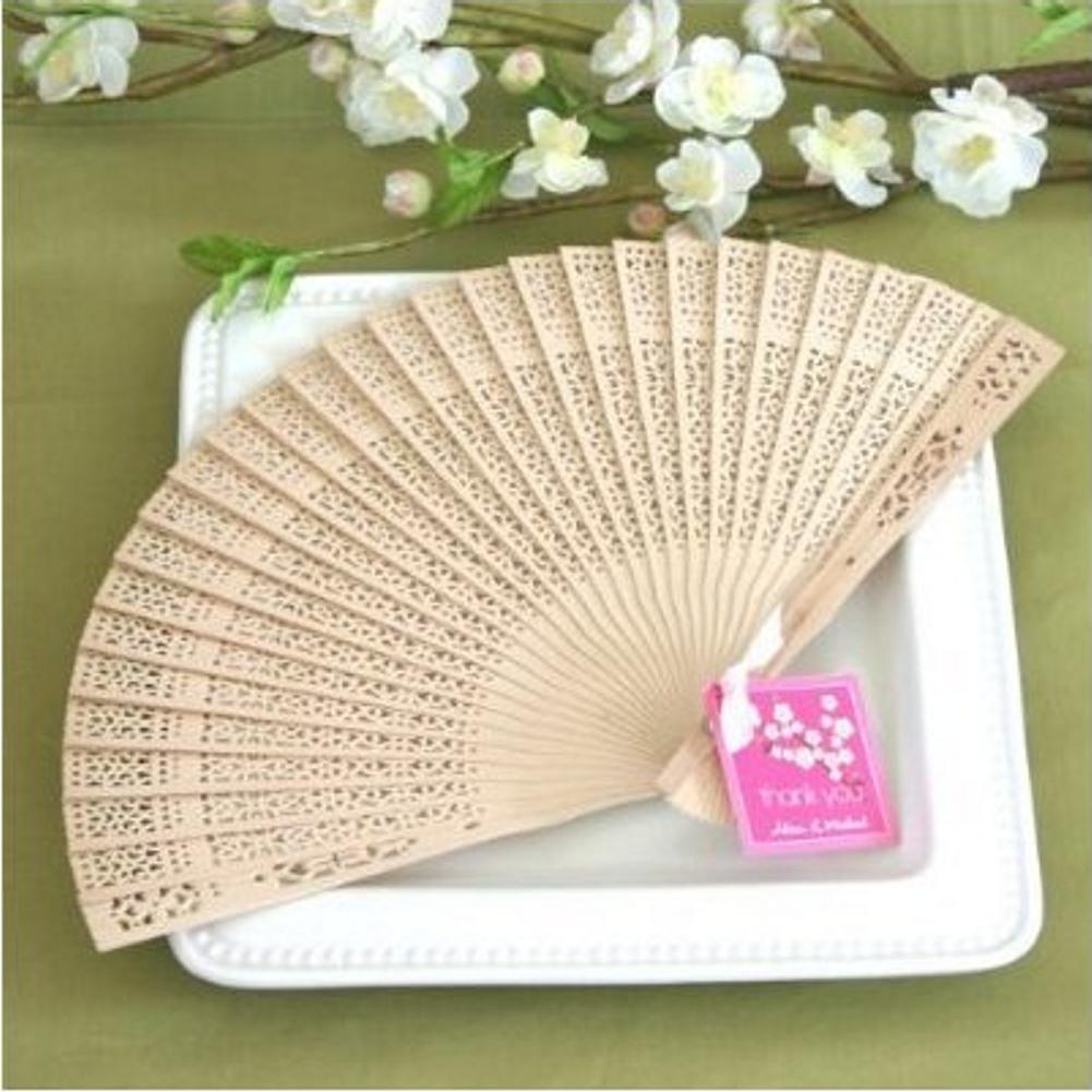 Sandalwood Fan (set of 10) - Sophie's Favors and Gifts