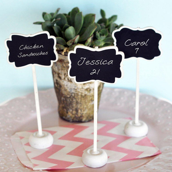 Chalkboard place card holders store