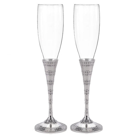 Enchanting Crystal Flutes - Sophie's Favors and Gifts