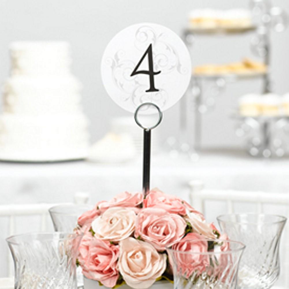 Filigree Table Number Cards - 1 to 40 - Sophie's Favors and Gifts
