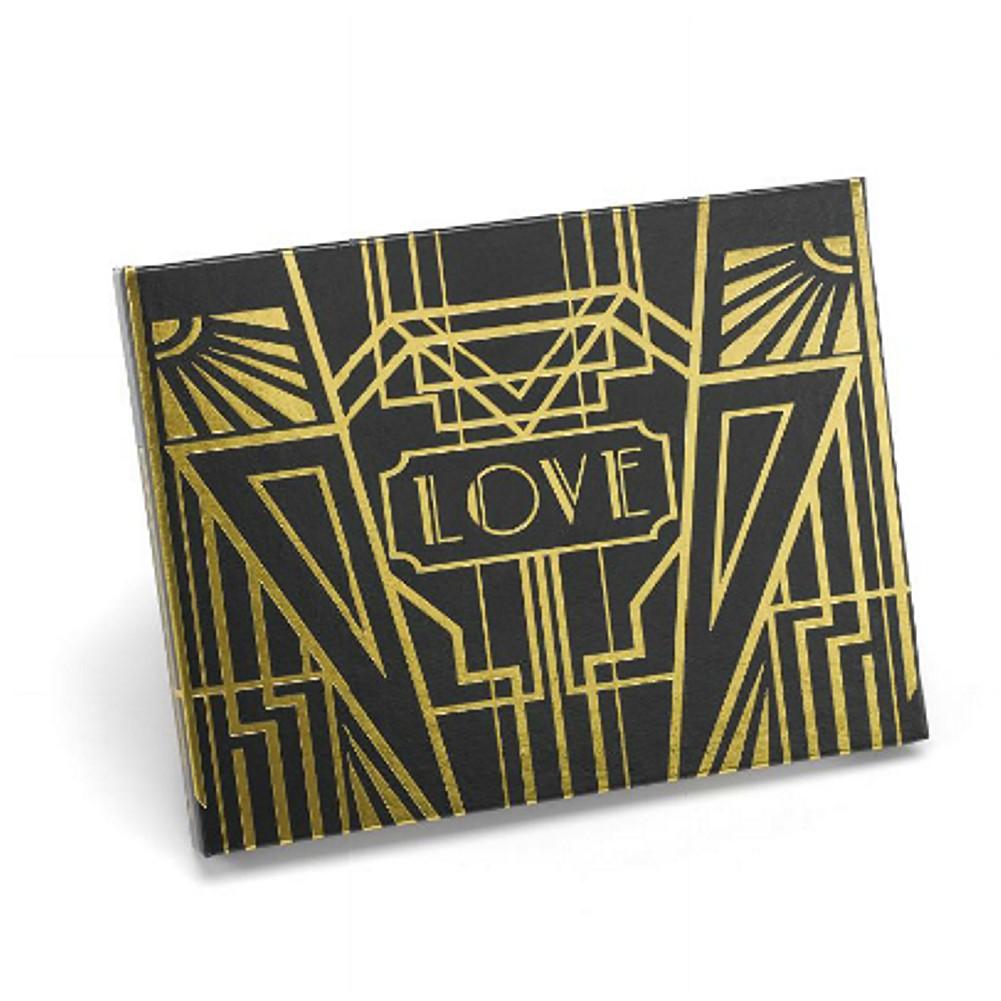 Black and Gold Art Deco Guest Book - Sophie's Favors and Gifts