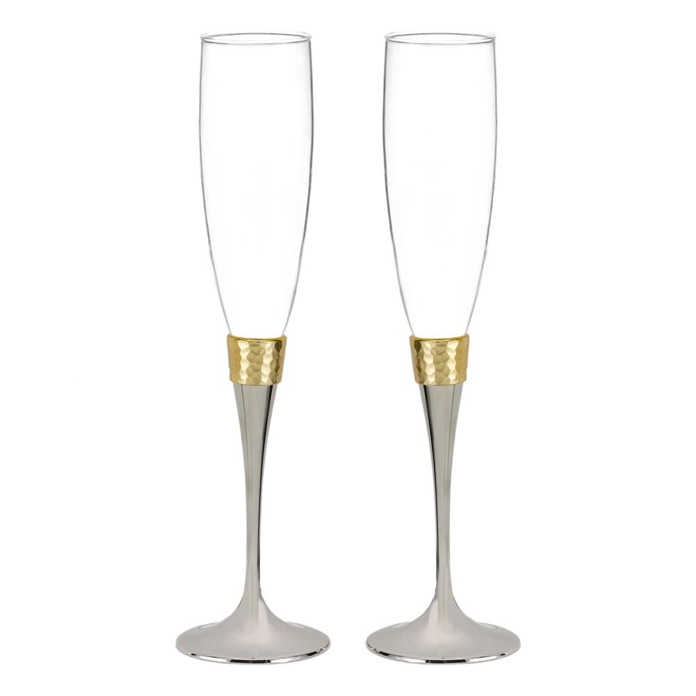 Hammered Gold Flutes - Sophie's Favors and Gifts
