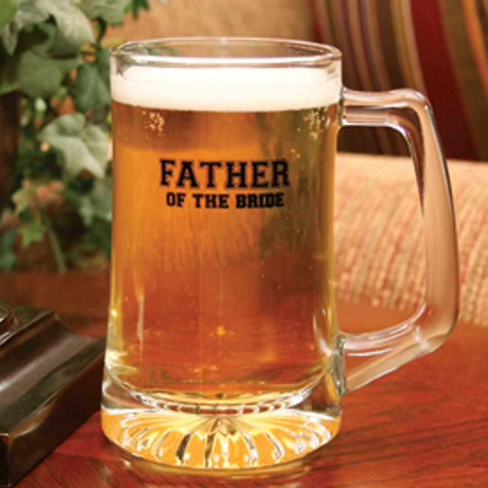 Father of the Bride Glass Beer Mug - Sophie's Favors and Gifts
