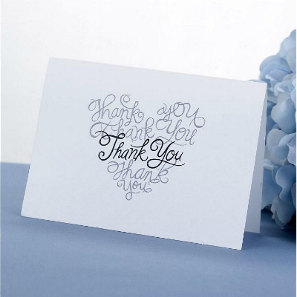 Many Thanks Heart Designed Thank You Cards with Envelopes - Sophie's Favors and Gifts