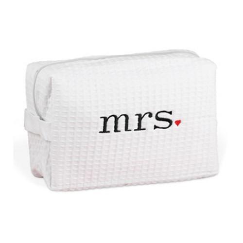 Mrs. White Cosmetic Bag - Sophie's Favors and Gifts