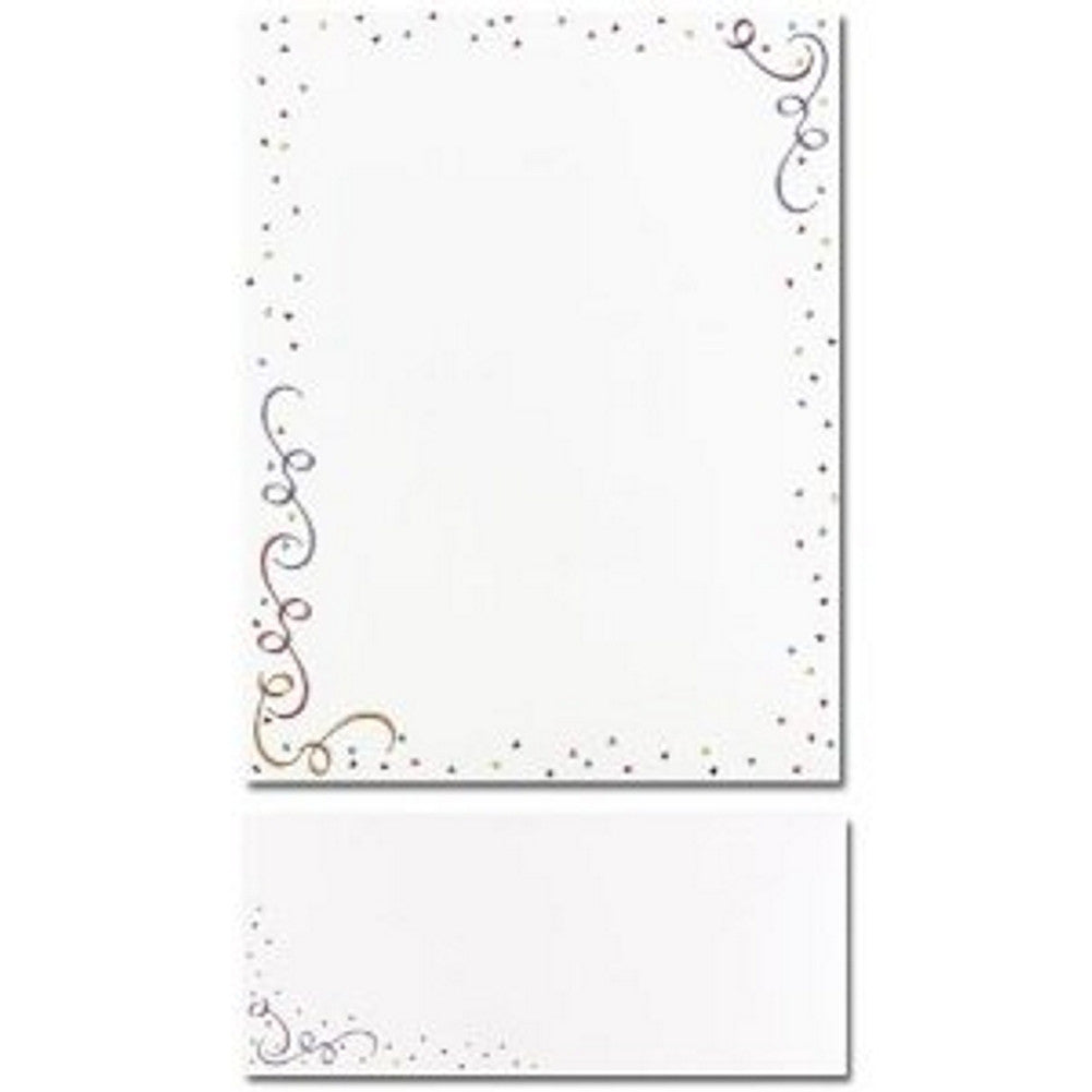 Party Elements Letterhead Sheets and Matching Envelopes - Sophie's Favors and Gifts