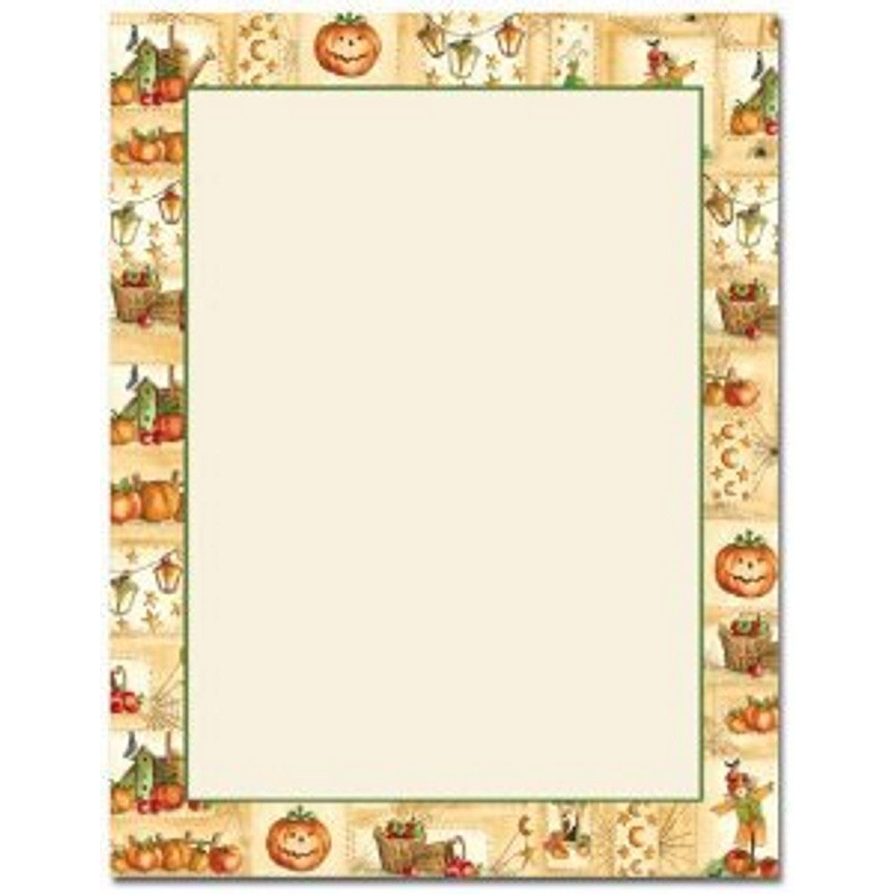 Jacks and Lanterns Letterhead Sheets - Sophie's Favors and Gifts