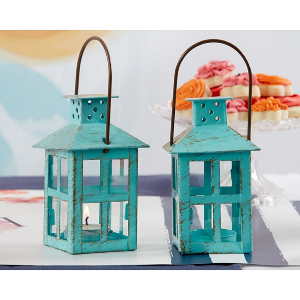 Vintage Blue Lantern - Sophie's Favors and Gifts