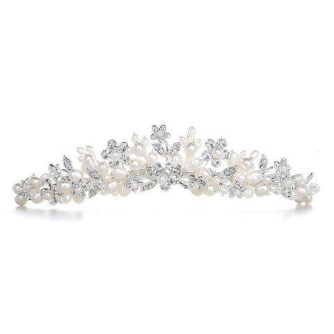 Bridal Tiara with Freshwater Clusters - Sophie's Favors and Gifts