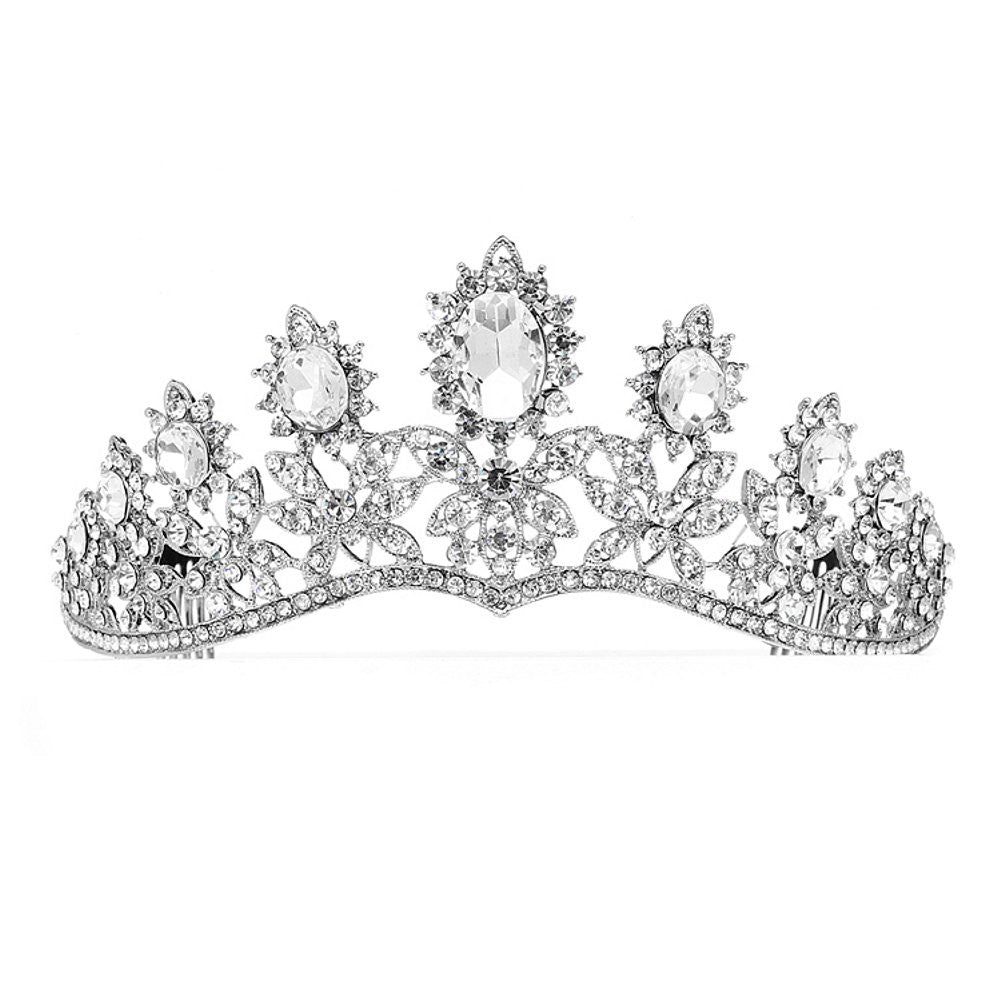 Royal Wedding Tiara with Dramatic Curve - Sophie's Favors and Gifts