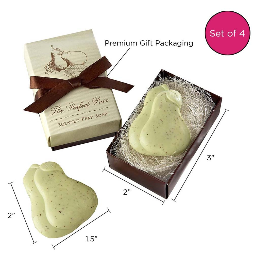 The Perfect Pair Scented Pear Soap - Set of 4 (21083NA)