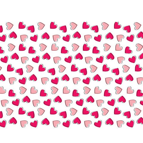 Scattered Hearts Valentine's Day Tissue Paper - 20"x30" (p1492h)