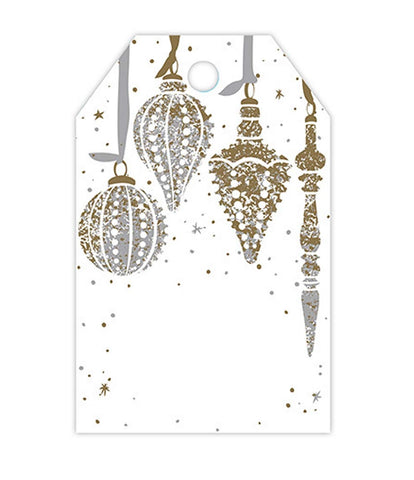 Mercury Glass Gloss Holiday Printed Gift Tags - 3 1/2in. x 2 1/4in. - 50 Pack (PTMGC)