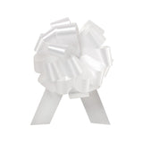 4" White Classic Pull Bow (18 Loops) - Available in Different Quantities (pb4wh)
