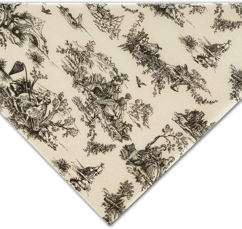 Black on Ivory Toile Tissue Paper - 20in. x 30in. - Available in Different Quantities