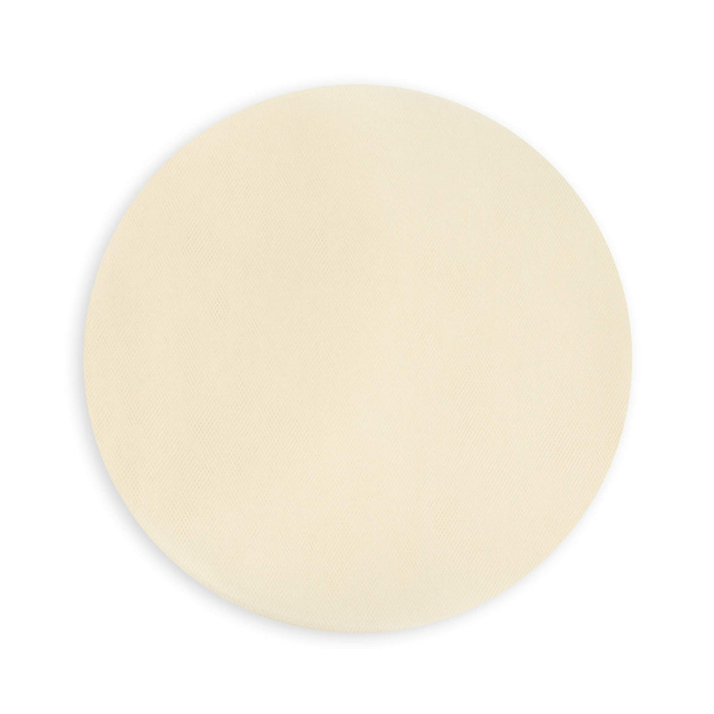 9" Ivory Tulle Circle - 25 Pack