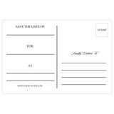 Red Roses Save The Date Postcards - 4in. X 6in. - Sophie's Favors and Gifts