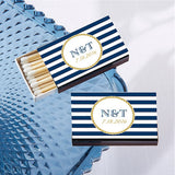 Nautical Themed Personalized Black Matchboxes - Sophie's Favors and Gifts