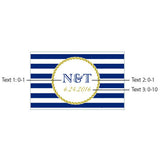 Nautical Themed Personalized Black Matchboxes - Sophie's Favors and Gifts