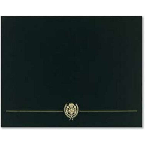 Classic Crest Black Certificate Covers (Pack of 5) - Sophie's Favors and Gifts