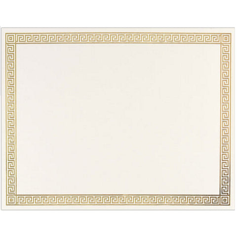 Gold Channel Foil Certificates - Sophie's Favors and Gifts