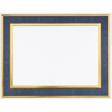 Navy Blue Frame Foil Certificates - Pack of 15 - Sophie's Favors and Gifts