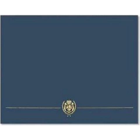 Classic Crest Navy Blue Certificate Covers - Sophie's Favors and Gifts