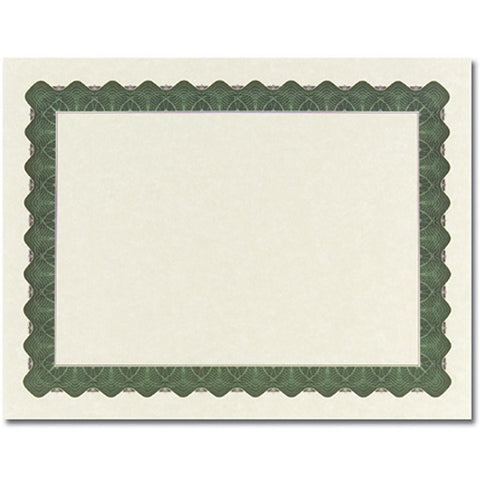 Metallic Green Parchment Certificates - Sophie's Favors and Gifts