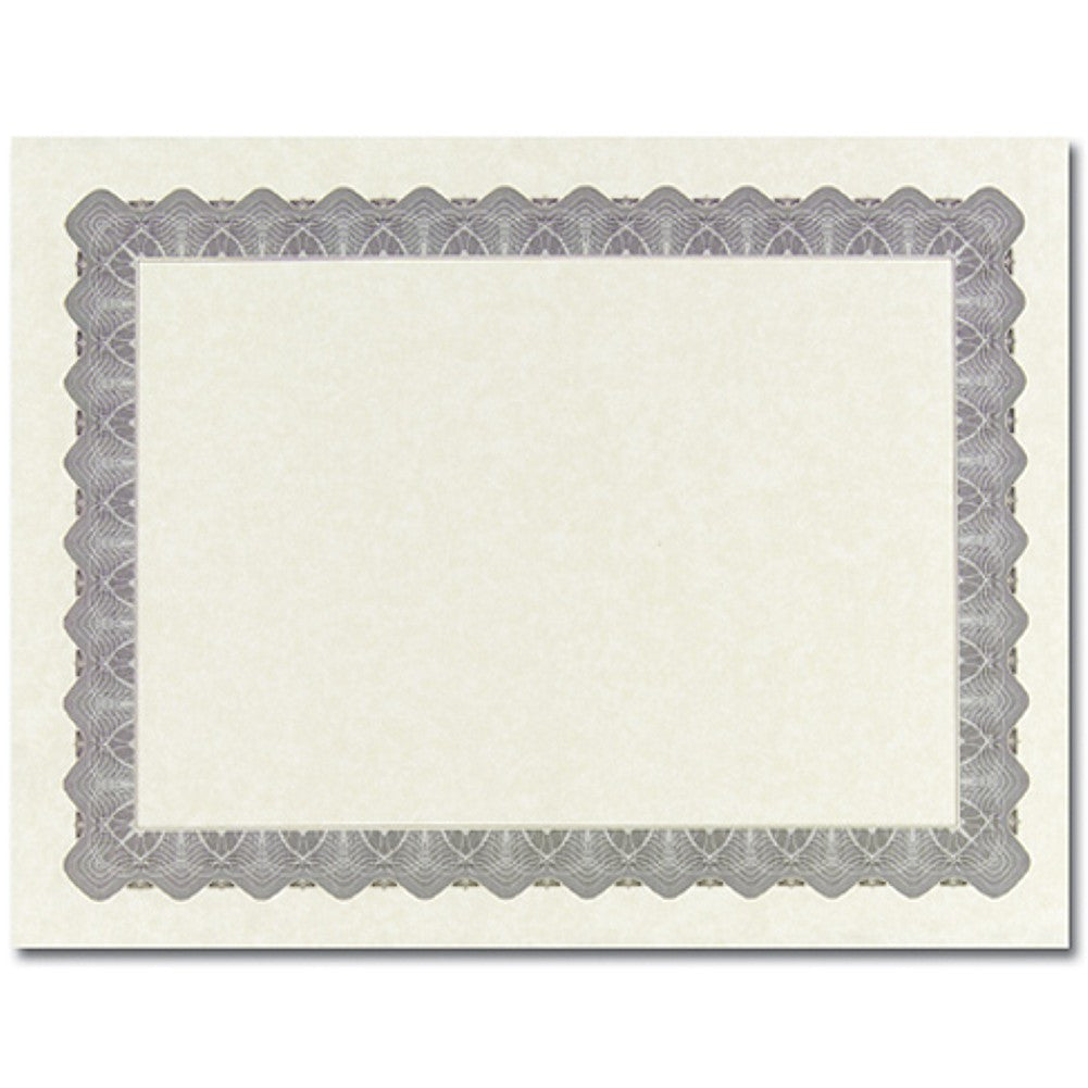 Metallic Silver Parchment Certificates - Sophie's Favors and Gifts