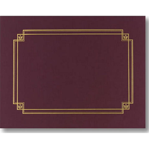 Linen Burgundy Certificate Covers - Sophie's Favors and Gifts