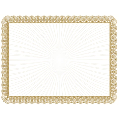 Gold Value Certificates - Pack of 100 - Sophie's Favors and Gifts