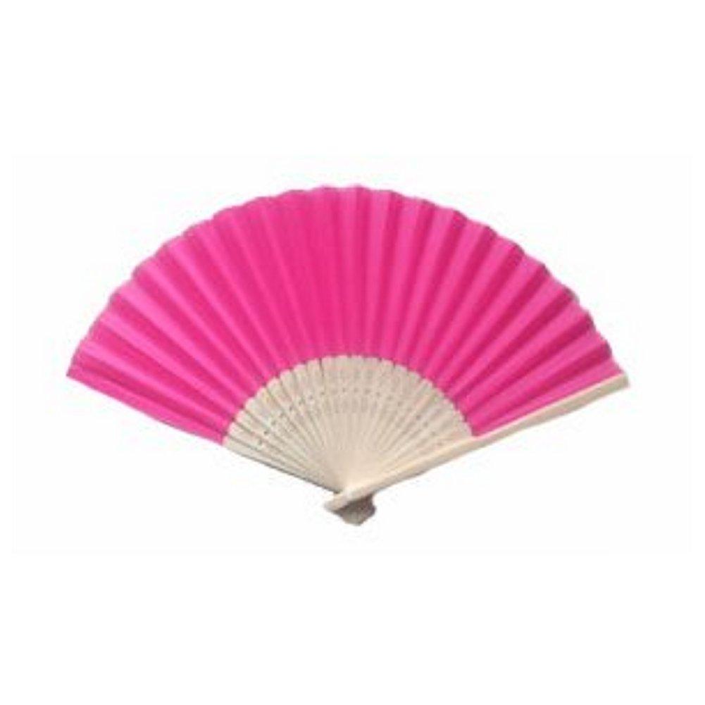 Silk Fan - Hot Pink (set of 10) - Sophie's Favors and Gifts