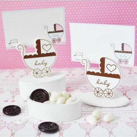 Baby Carriage Place Card Favor Boxes with Designer Place Cards (set of 12) - Sophie's Favors and Gifts