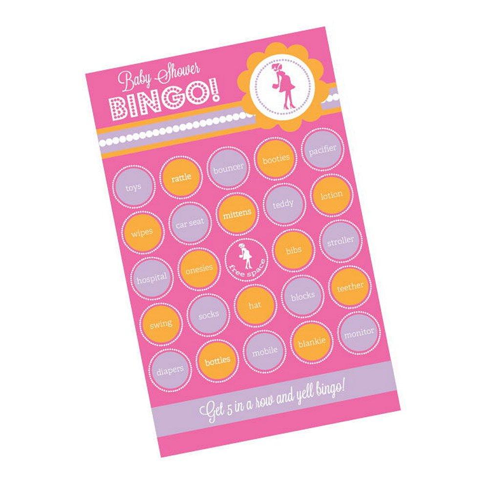 She's Going To Pop Pink Baby Shower Bingo (Pack of 16 cards) - Sophie's Favors and Gifts