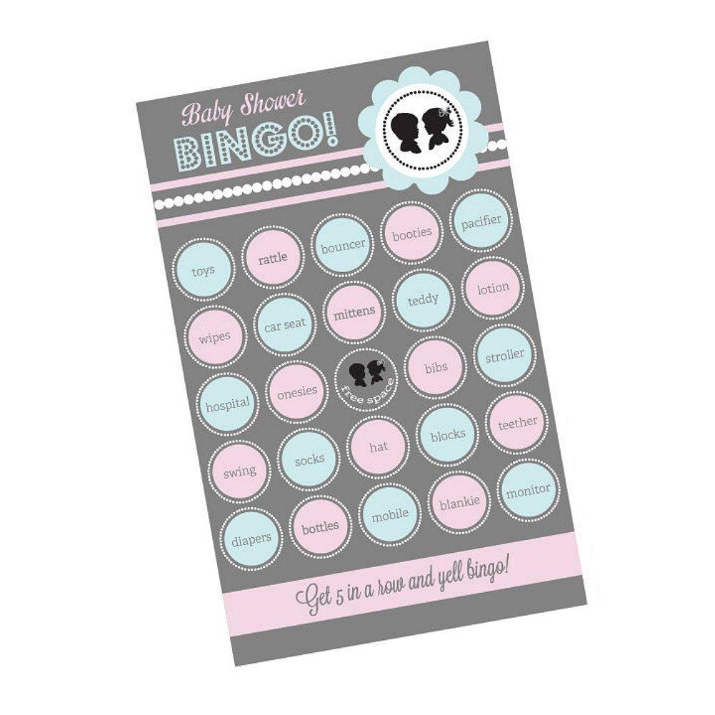 Gender Reveal Party Bingo (Pack of 16 cards) - Sophie's Favors and Gifts