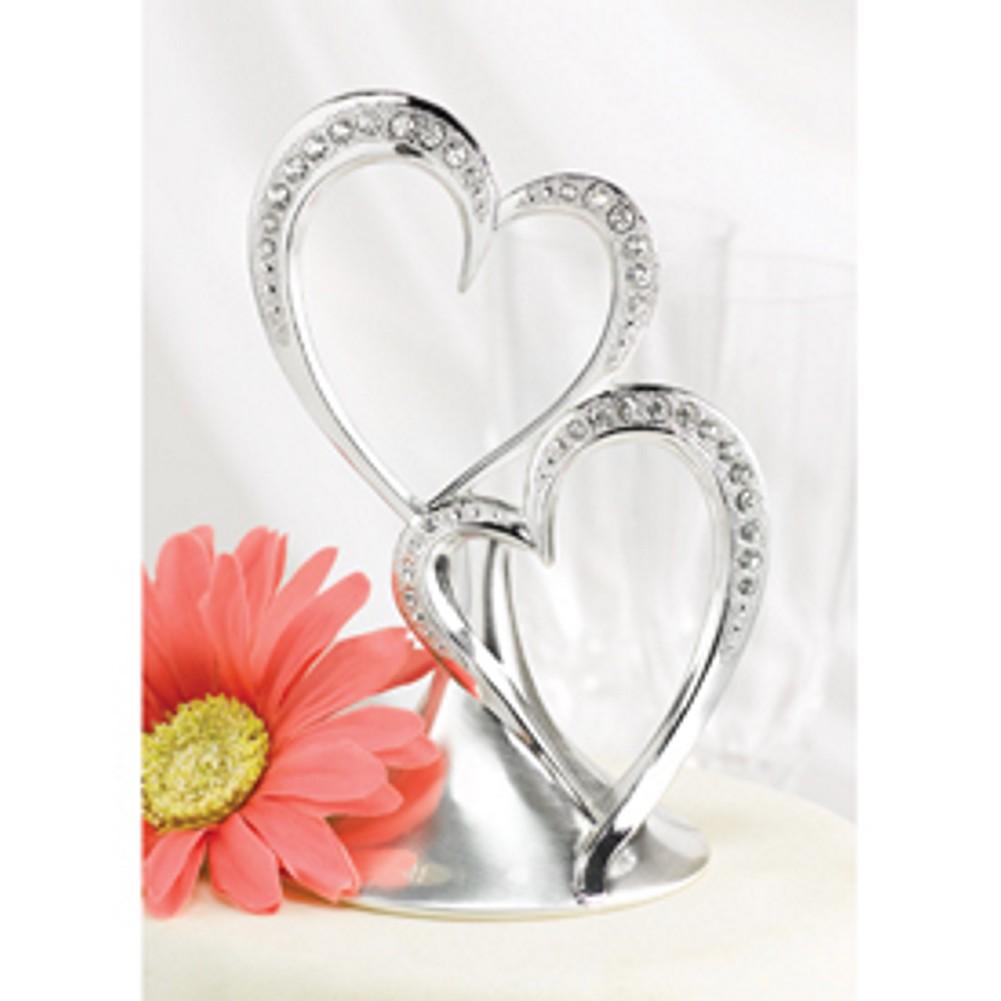 Sparkling Love Silver Cake Top - Sophie's Favors and Gifts