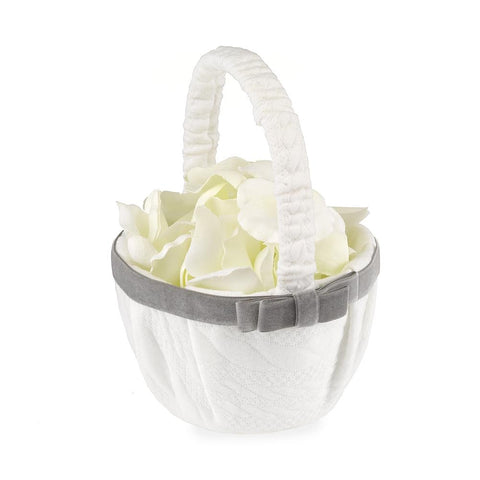 Simply Knitted Flower Girl Basket - Sophie's Favors and Gifts