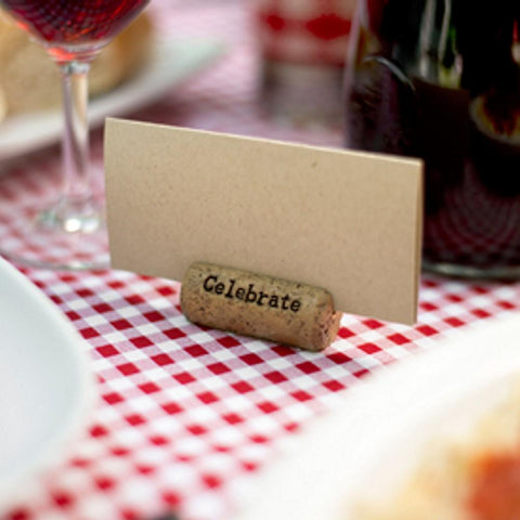 Cork Card Holder - Celebrate Design - Sophie's Favors and Gifts