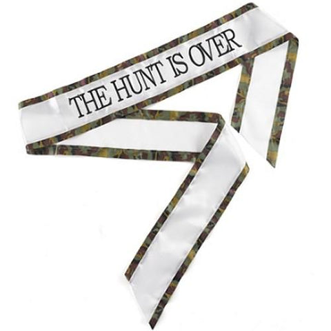 The Hunt Is Over - Brown Camouflage Sash - Sophie's Favors and Gifts