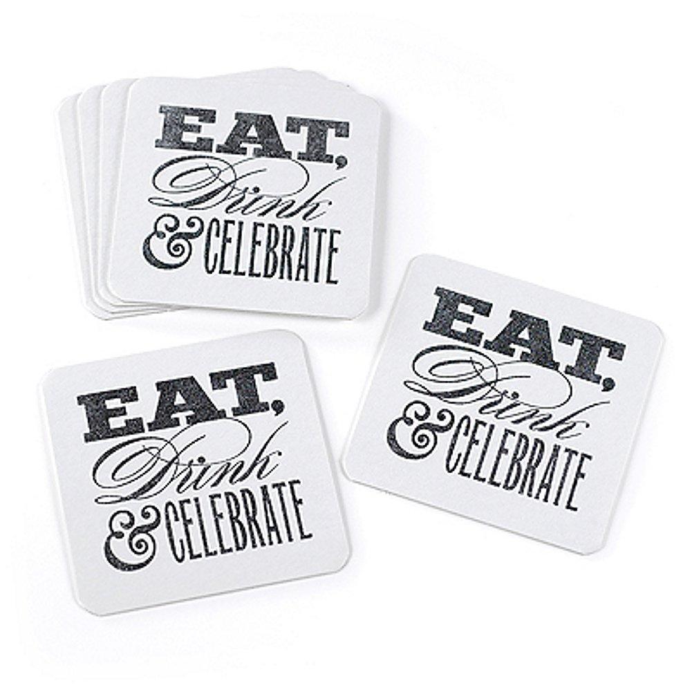 Celebrate Glitter Coasters - Sophie's Favors and Gifts