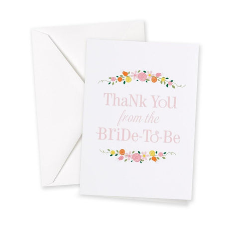 Botanical Bridal Shower Thank You Cards (Pack of 25) - Sophie's Favors and Gifts