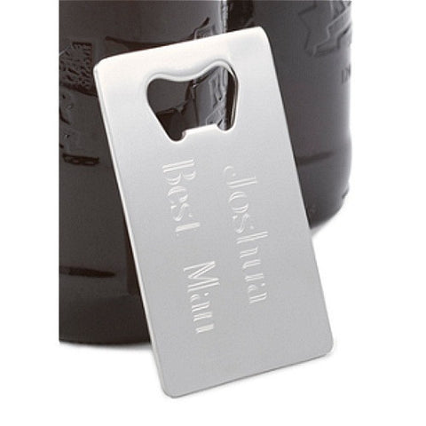 Personalized Credit Card Bottle Opener - Sophie's Favors and Gifts